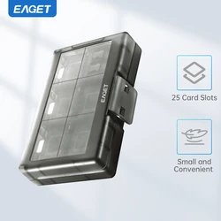 Eaget Memory Card Storage Bag Carrying Case Holder Wallet 24 Slots for CF/SD/Micro SD/SDHC/MS Game Accessories memory card box