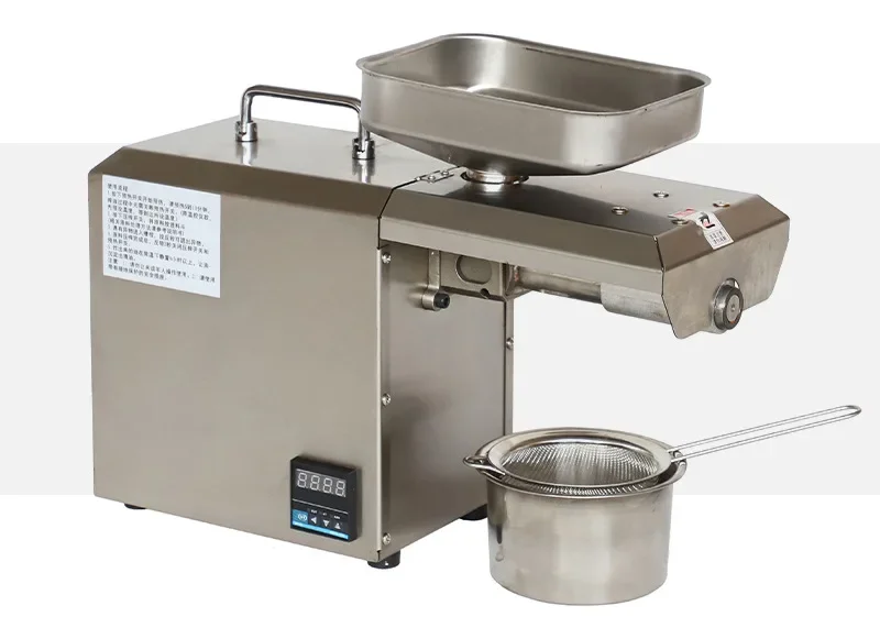 Automatic small peanut oil press stainless steel sesame oil press multi-functional flaxseed rapeseed Versatile Use Rust Proof