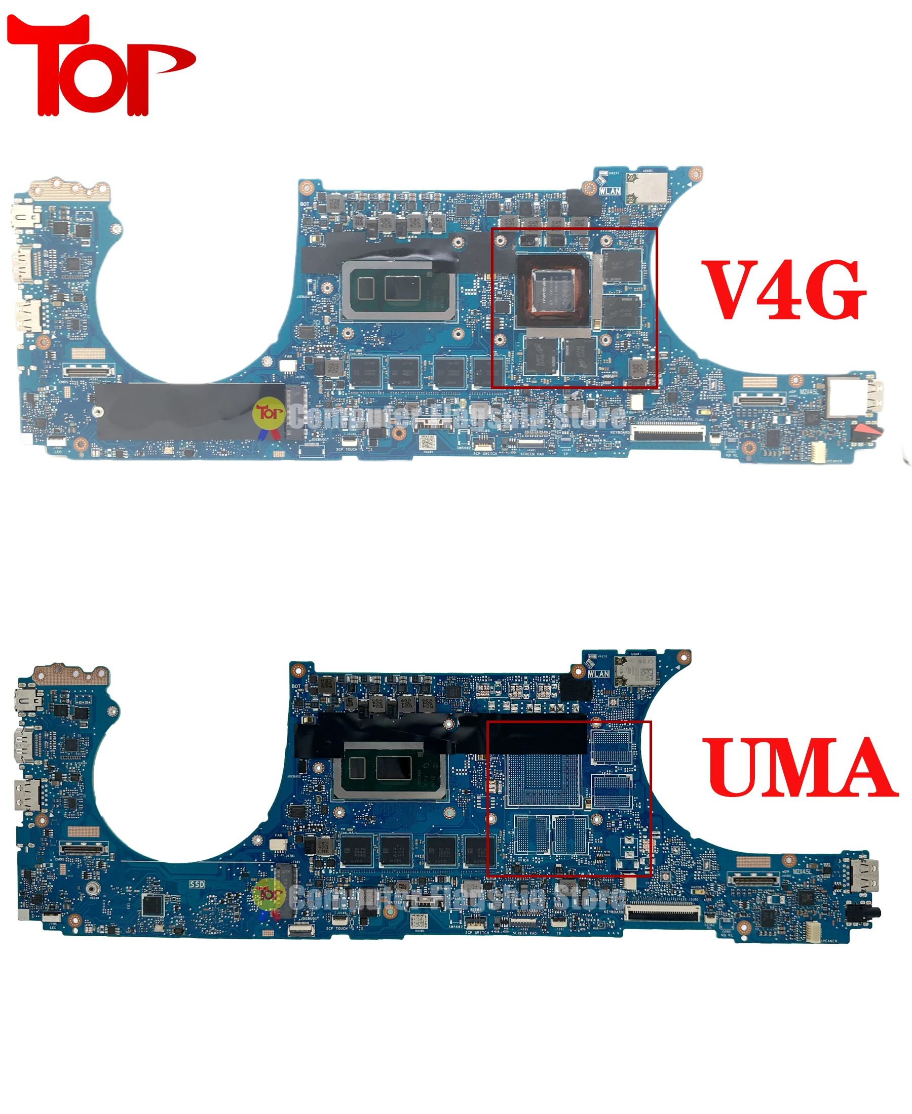 Imagem -03 - Placa-mãe do Portátil Kefu Ux534ft Ux534fa Bx534ft Bx534ftc Bx533ftc Ux534ftc Rx534ftc i5 i7 Gtx1650 Uma 8g 16g Ram