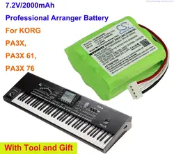 Cameron Sino 2000mAh Professional Arranger Battery HHR210AAB, KITBAT1002 for KORG PA3X, PA3X 61, PA3X 76