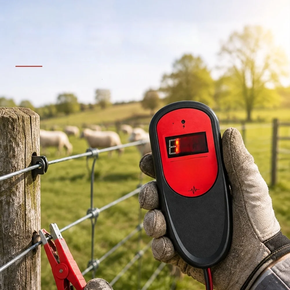 500V-13000V Fence Tester for Real-Time Voltage Monitoring and Fault Isolation on Polywire Polytape and Metal Wire