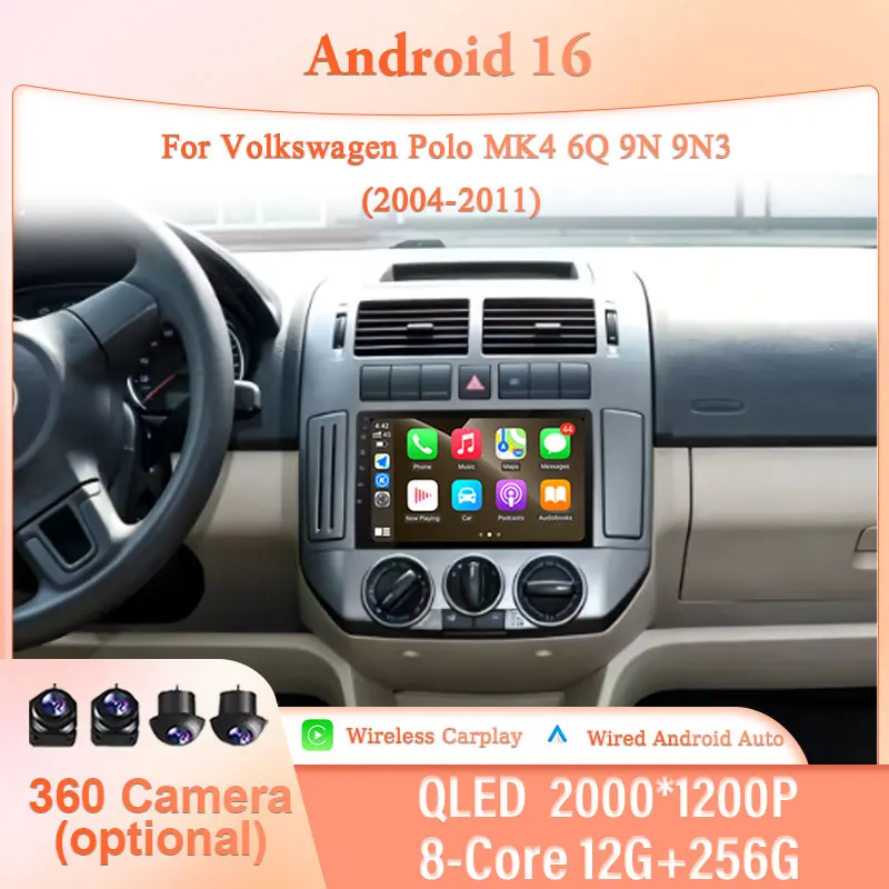 for Volkswagen Polo MK4 6Q 9N 9N3 2004-2011 9