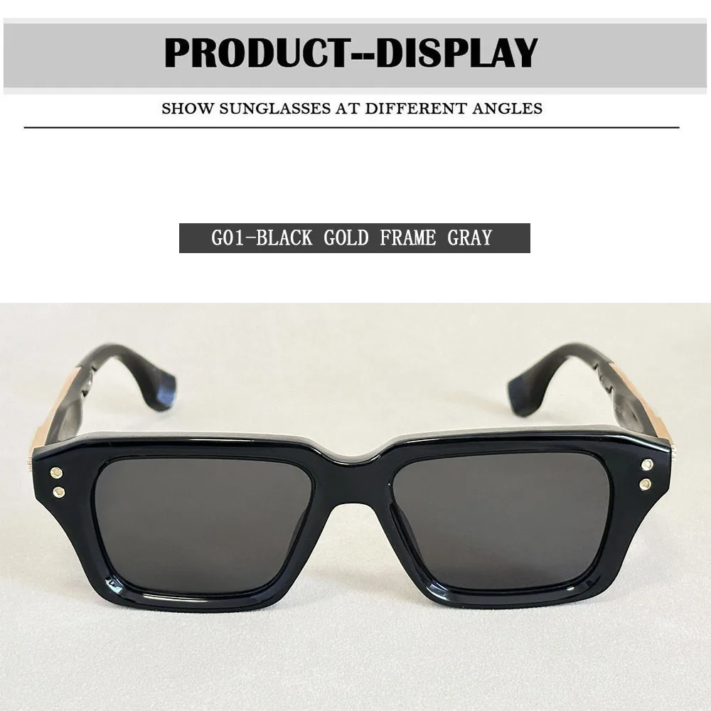 Retro Sonnenbrille Männer Vintage Quadrat Sonnenbrille Frauen Luxus Designer Mode Gläser Dropshipping Gafas De Sol Hombre Zonnebril – Detail 22