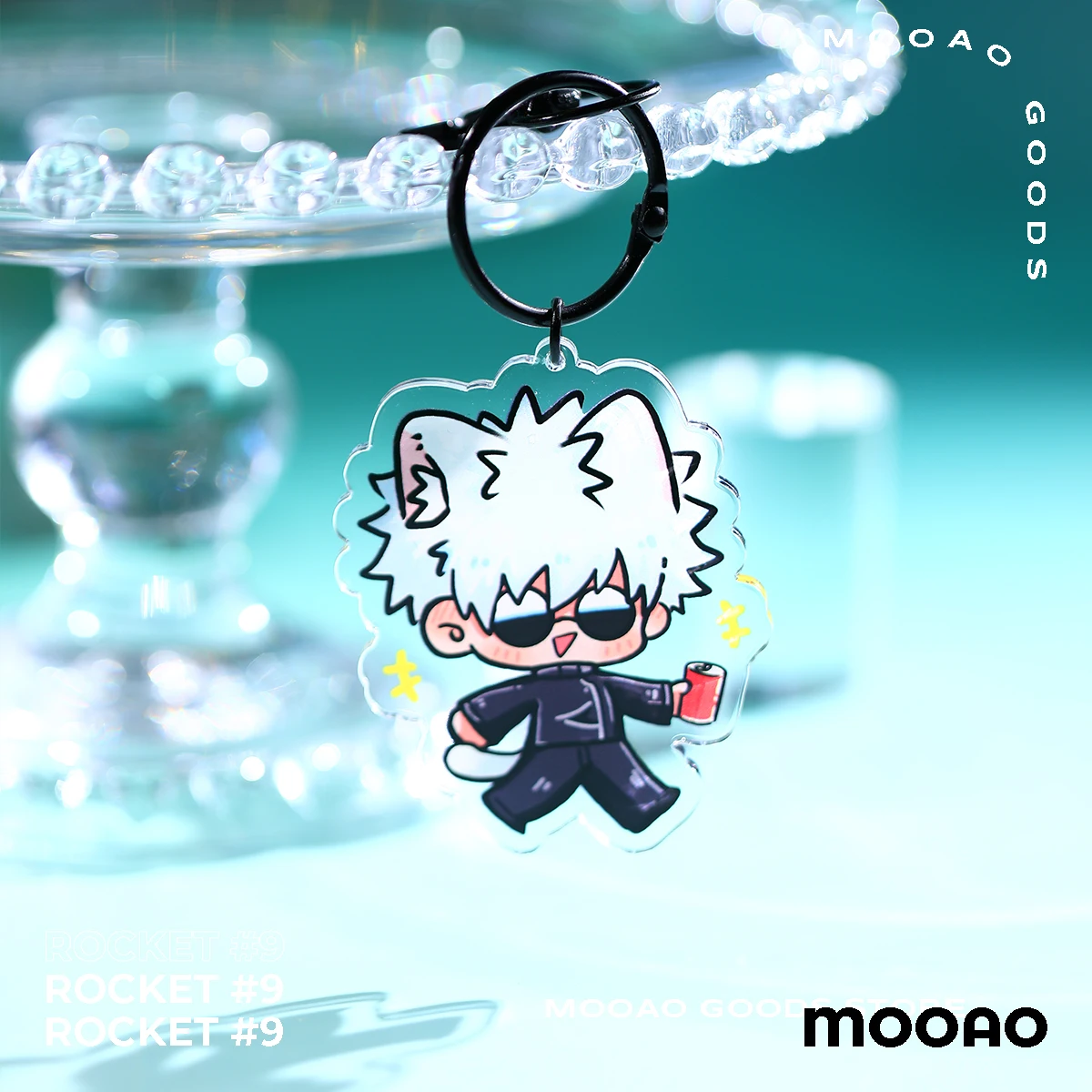 애니메이션 주술회전 사토루 고조 게토 스구루 코스프레 아크릴 키 체인 마스코트 장식 열쇠 고리 액세서리, 만화 스탠딩 사인