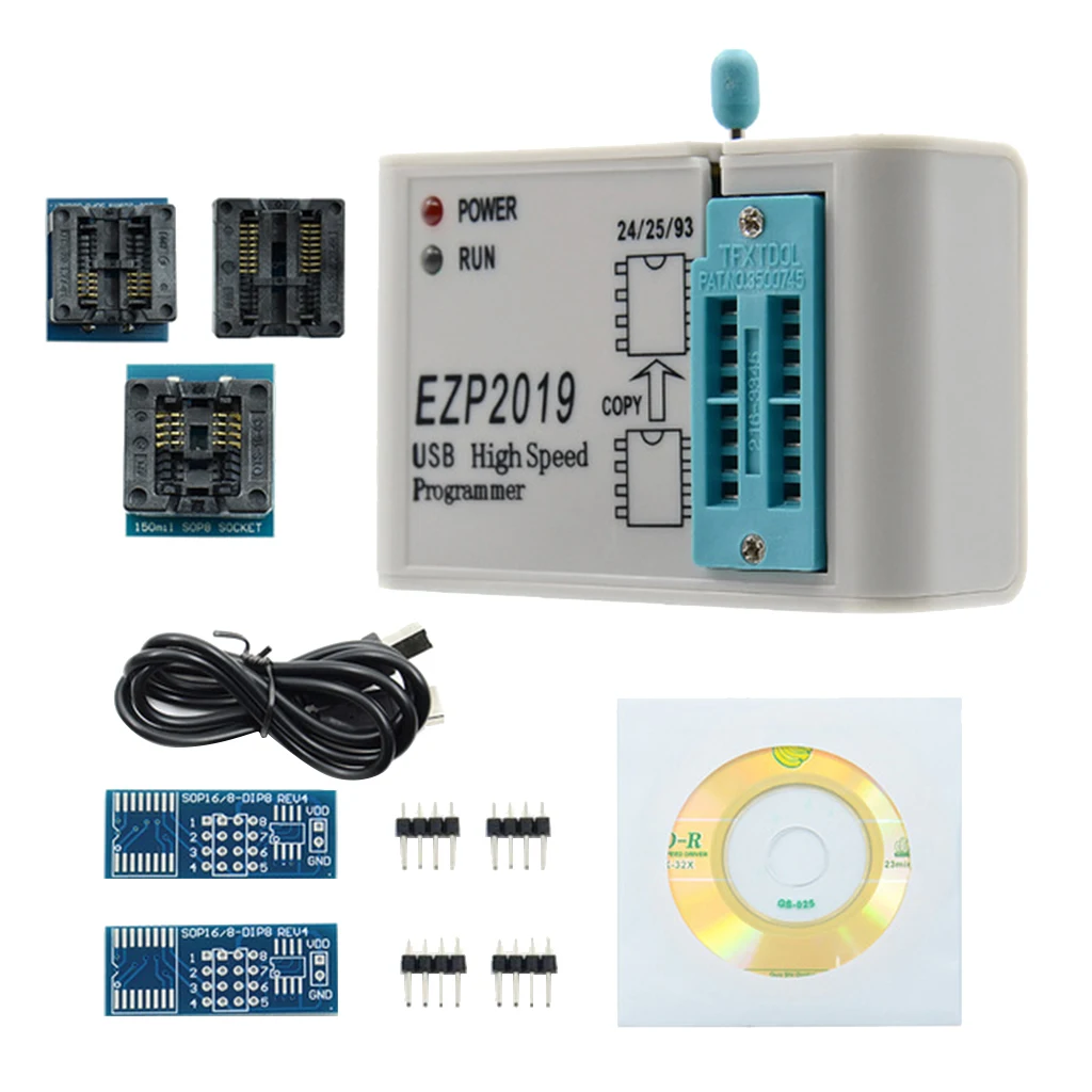 Reliable EZP2019 USB SPI Programmer With Fast Read Write Speeds Compact Easy To Carry For Various Projects