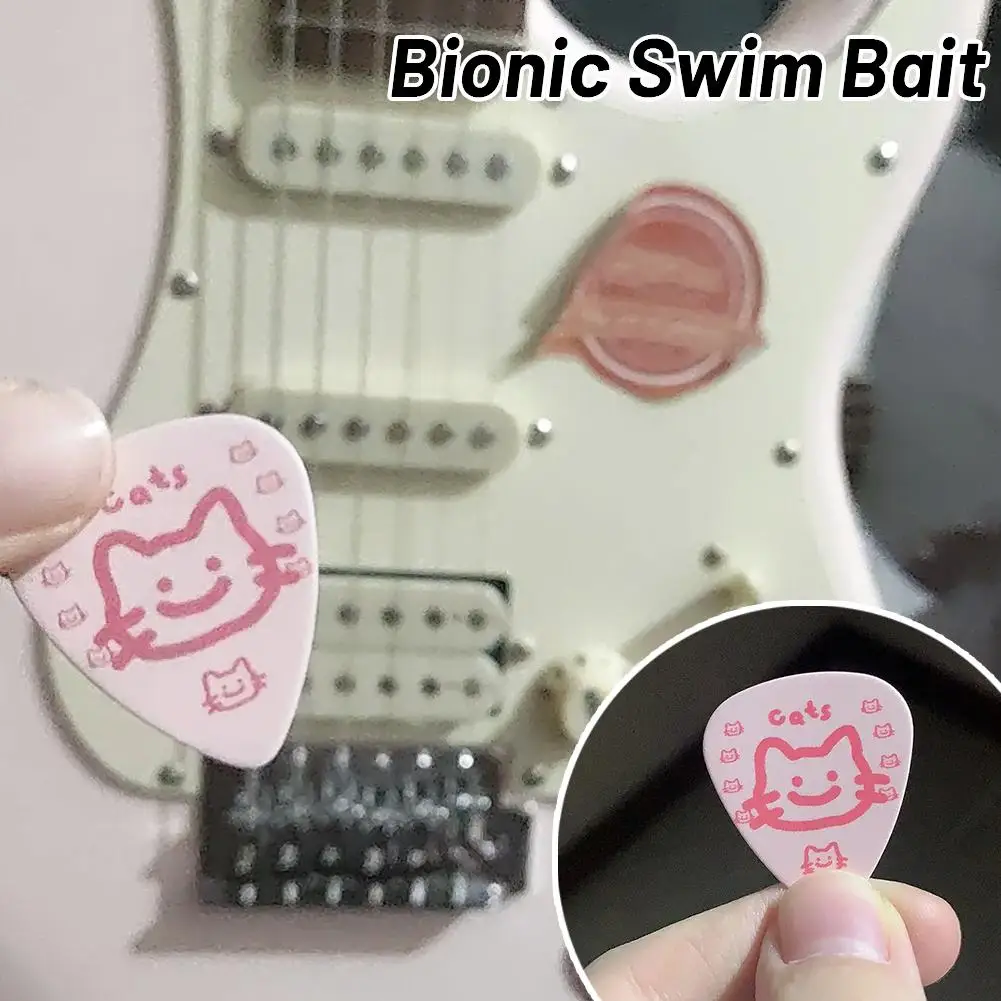 5Pcs Lovely Kawaii Guitar Picks Premium Smooth Material for Electric Acoustic Bass Guitar Instrument Accessories