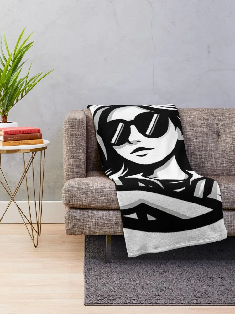 Cool Girl Throw Blanket Decorative Throw valentine gift ideas Hairy Polar Blankets