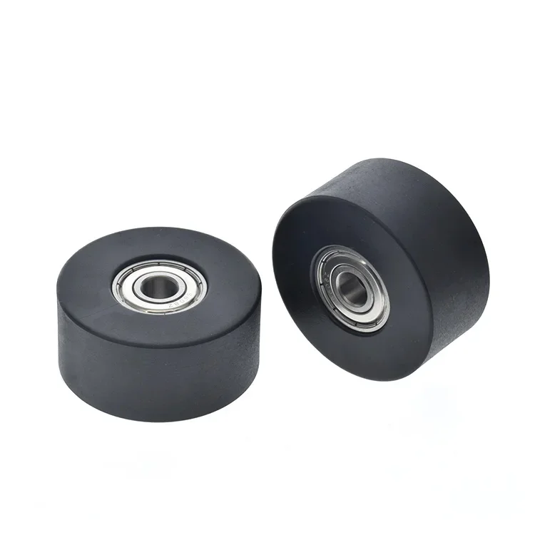 Rowing machine cushion pulley guide wheel PU polyurethane silent  wheel double bearing rolling