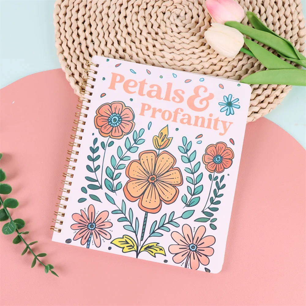 Interesting Oath Coloring Book With Floral Design Bringing A Lot Of Laughter - the Perfect Stress Relieving For Relaxation Gift