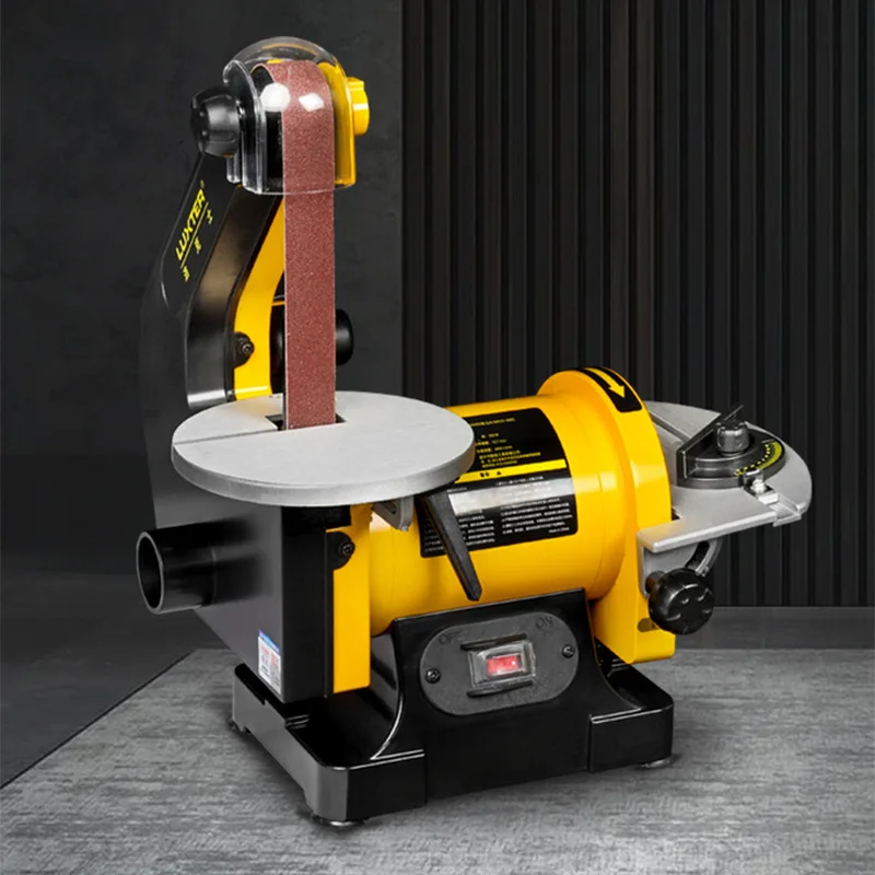 1x5 Woodworking Belt Sander, Disc Sander, Compact Bench-Top Sander, Metal Polishing and Rust Removal, Panel/Jade Processing