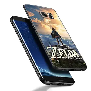 Telefonabdeckung für Z-Zeldas-Spiele für Samsung Galaxy, S23, S21, S20, Fe, S24, S22 Ultra, S10E, S10, S9, S8 Plus, schwarze Silikonabdeckung 6 Hauptverkäufe Zelda Wireless Ladegerät - №1