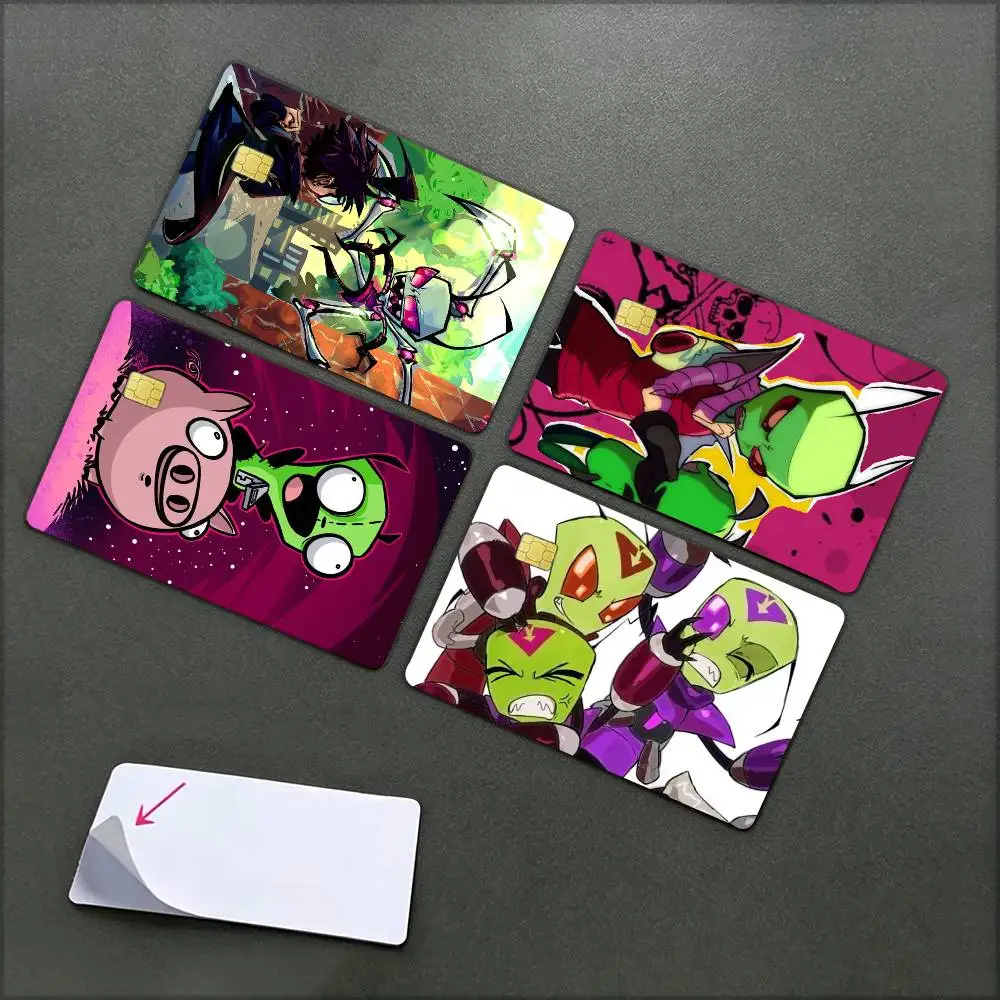 Водонепроницаемая пленка-наклейка I-Invader Alien Z-Zim для кредитных и дебетовых карт, проездных и банковских карт