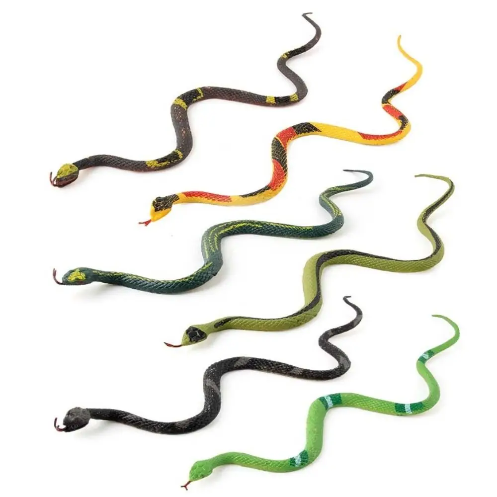 Modelo de serpiente cascabel de pitón de Animal salvaje, Material de PVC, modelo de serpiente de simulación realista, figuritas artificiales para gatear