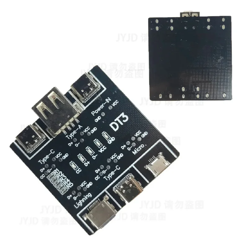 1/5pcs DT3 Data Cable Detection Board Type-C Micro USB Cable Tester Short Circuit On Off Switching Diagnosis Tool for iOS Androi