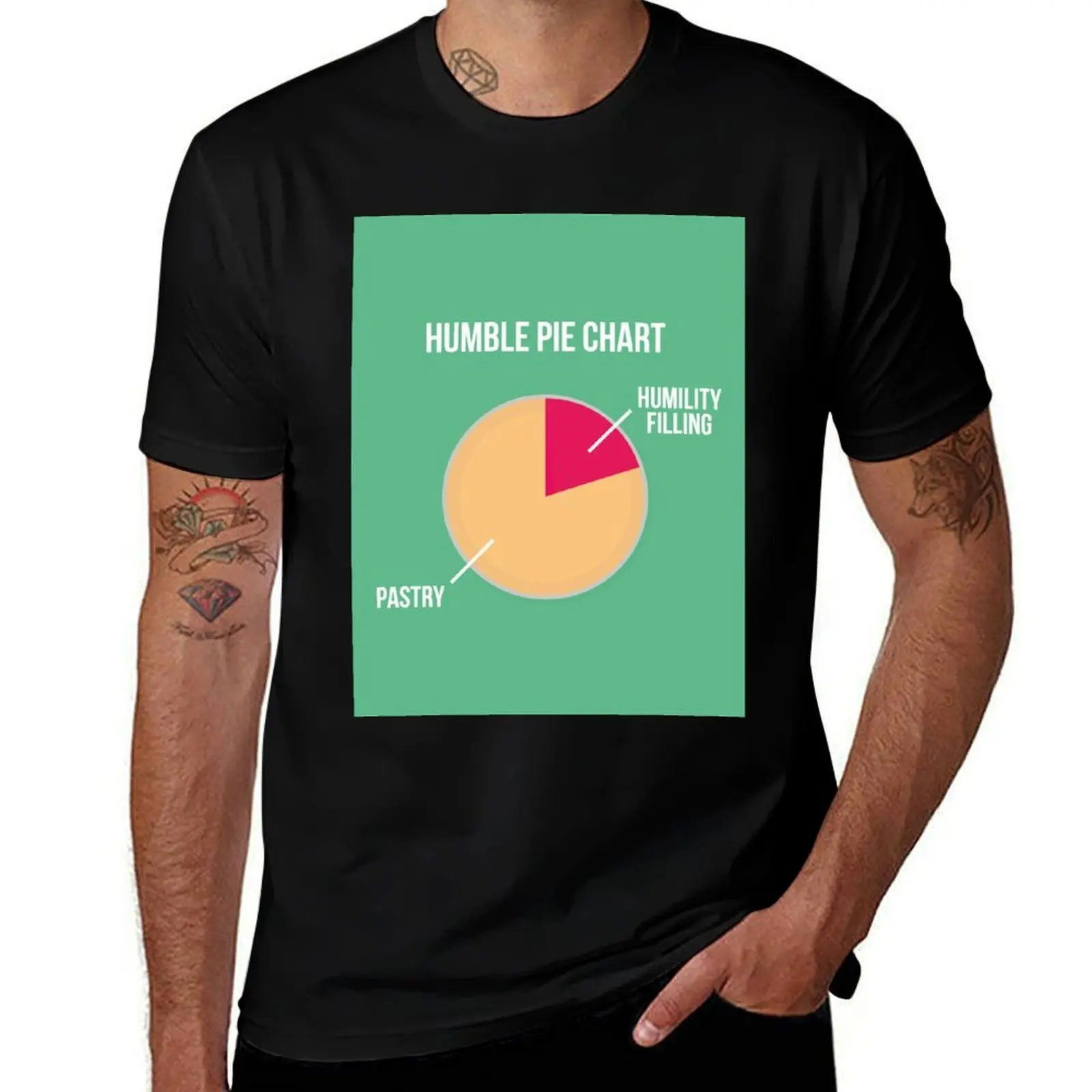 Humble Pie Chart T-Shirt Fitness Training Breathable Tee T-Shirt