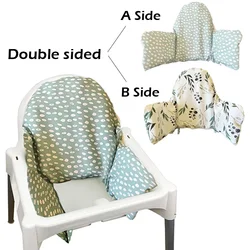 Coussin de chaise haute pour bébé, chaise de salle à manger pour bébé, canapé, impression double face, housse de siège, coussin de dossier gonflable