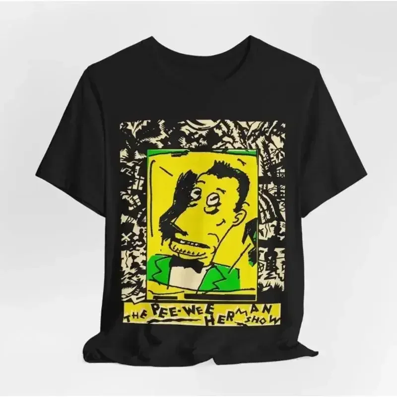 Hot New Pee Wee Herman Black T Shirt Short Sleeve All Sizes S 4Xl