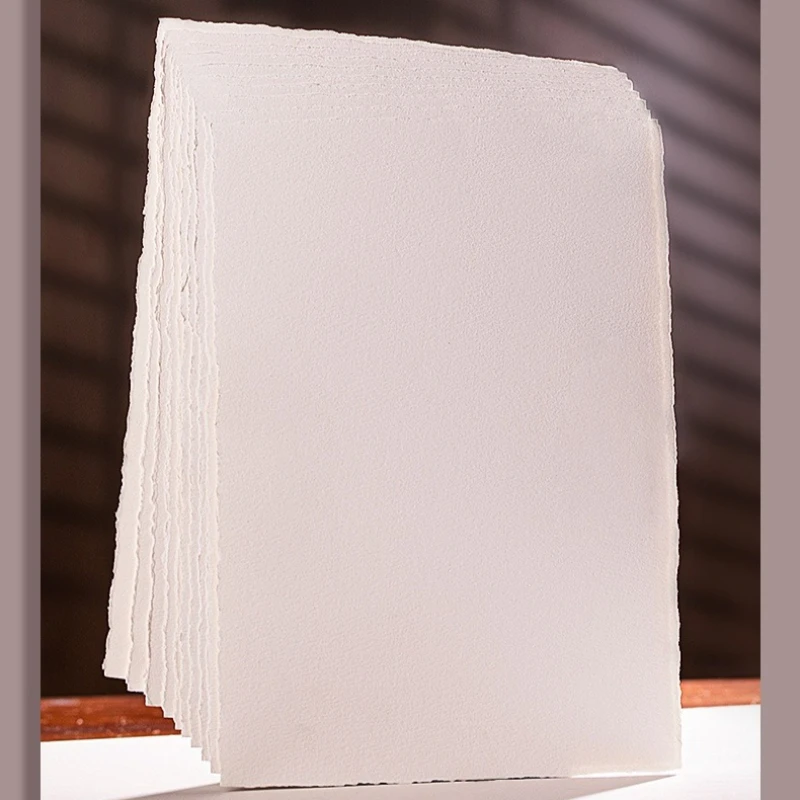 ورق ألوان مائية فارغ من بورانس 10-20 ورقة بطاقة بريدية Dly مرسومة يدويًا بطاقة مرجعية 300 جرام فن لب القطن المتوسط للطلاب