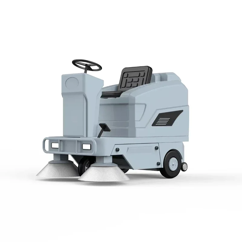 Automatic Industrial Ride On Electric Street Road Tile Ceramic Cleaning Machine Mini Ride On Floor Scrubber Sweeper