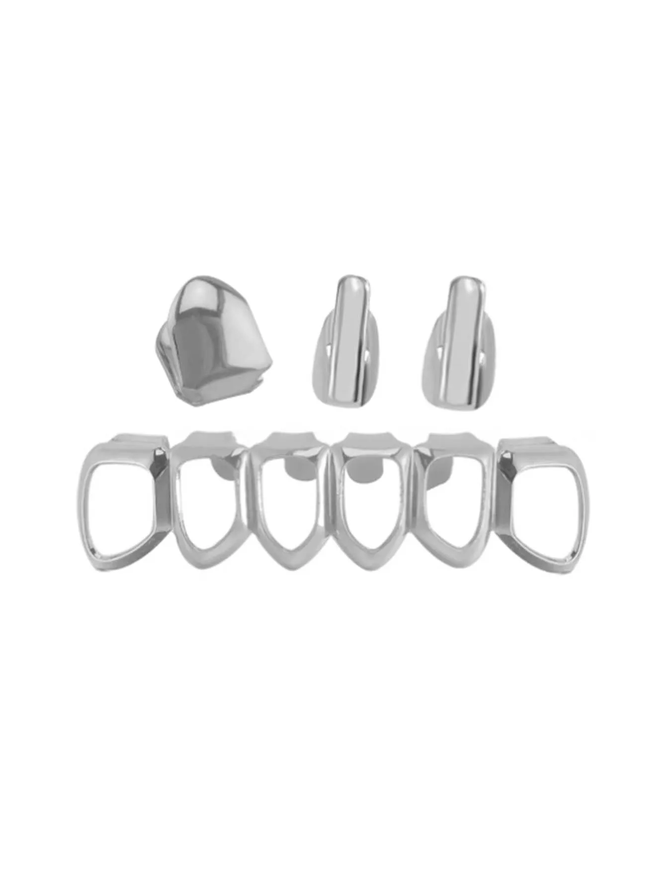 1 مجموعة أوروبا والولايات المتحدة الجديدة السلس واحد الذهبي الأسنان مجوهرات وهمية الأسنان الملحقات، الجوف خارج #3