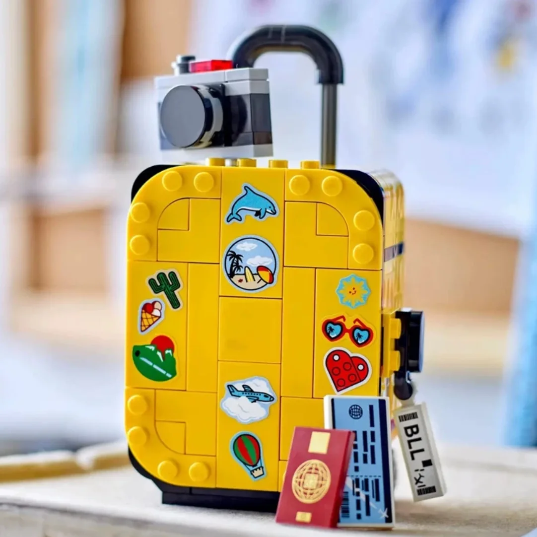 

40817 Yellow Suitcase Building Blocks Action Figure Toys