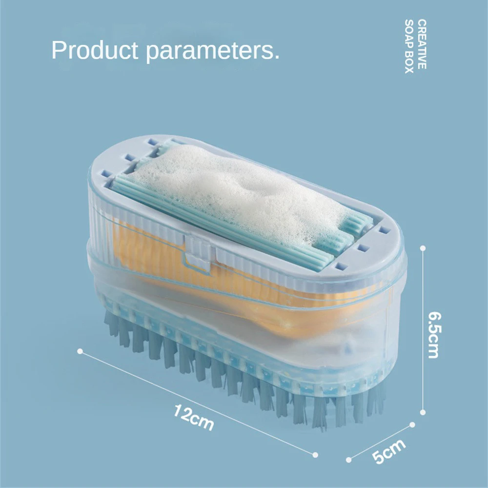 Soap Dishes Hand-Free Rubbing Foaming Soap Box Multifunctional Soap Box Roller Brush Type Household Storage Bathroom Products