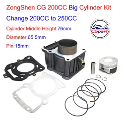 Racing 65.5mm Big bore Kit Change Water 200CC to 250CC Zongshen  Taotao  Dirt Bike Pit  ATVs Quad