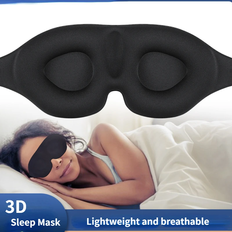 3D Sleep Mask Natural Sleeping Eye Mask Eyeshade Cover Shade Eye Patch Women Men Soft Portable Blindfold Travel Eyepatch