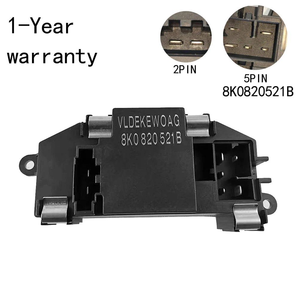 

Сопротивление воздуходувки для Audi Q5 A4 S4 RS5 A8 S8 A5 S5 8K0820521B 8K0820521C 8K0820521