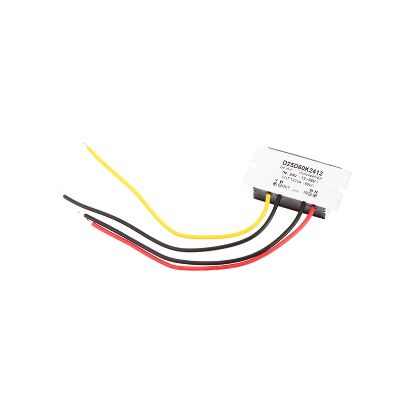 【F】1Pc 24V To 12V 5A DC Step Down Converter Voltage Regulator Reducer Module Power Supply For Led Light Car Truck Boat