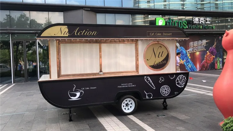 Dostosowane elektryczny food truck przenośny wózek na żywność fast food trailer wózek kuchenny/samochody dostawcze/koszyki sklepowe