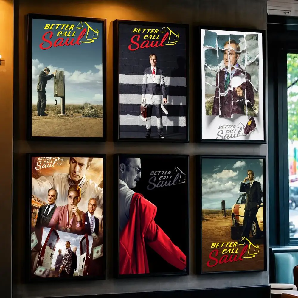 tv series B-Better Call Saul-L Poster Decorative Wall Art Sticker for Cafe Office Bedroom and Living Room