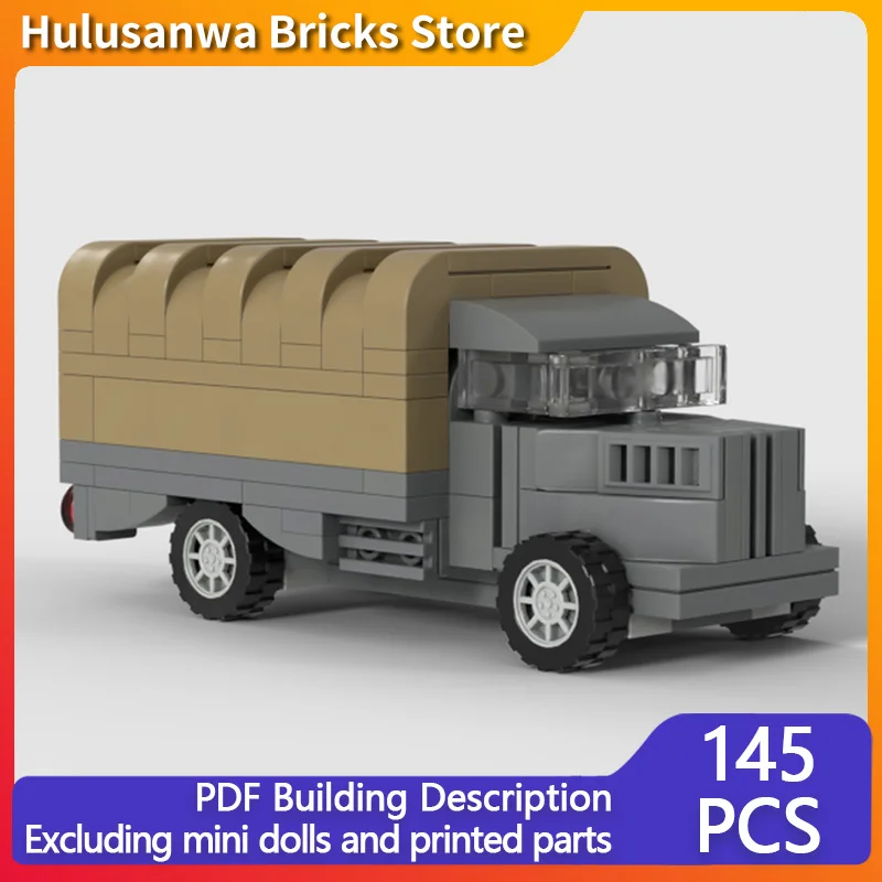 

Модель военного грузовика WW2, MOC, строительные кирпичи, военное оборудование, модульные технологии, подарки, праздник, сборка, детские игрушки, костюм