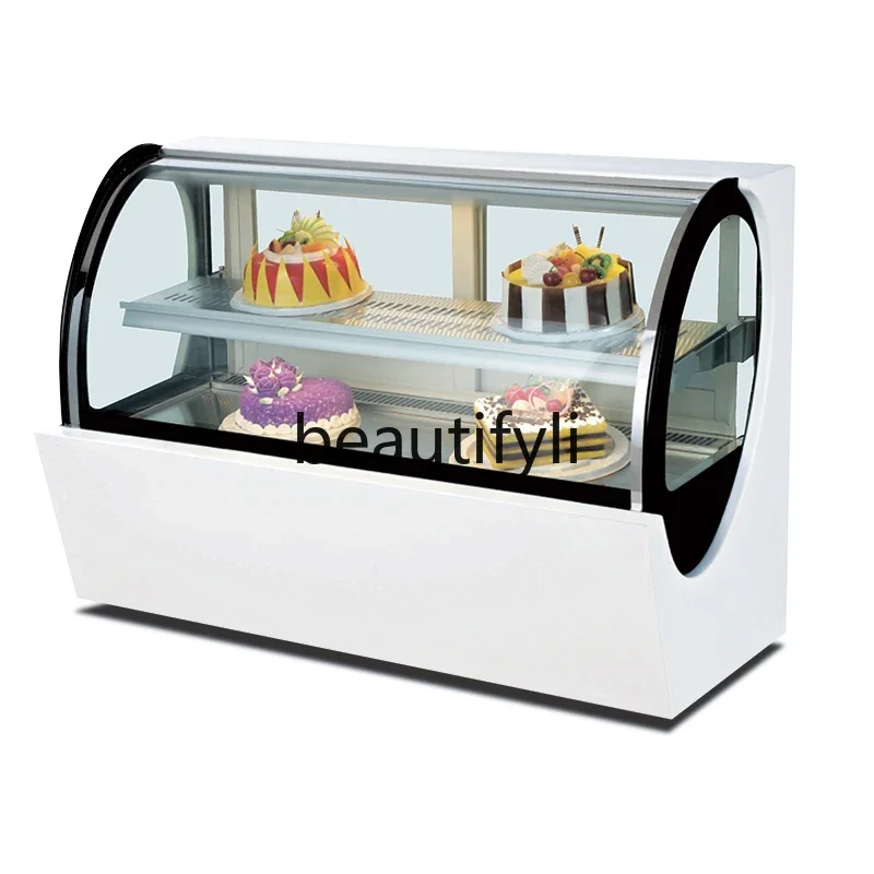 

Cake Display Cabinet Fruit Dessert Beverage Refrigerator Commercial Small Desktop Freezer