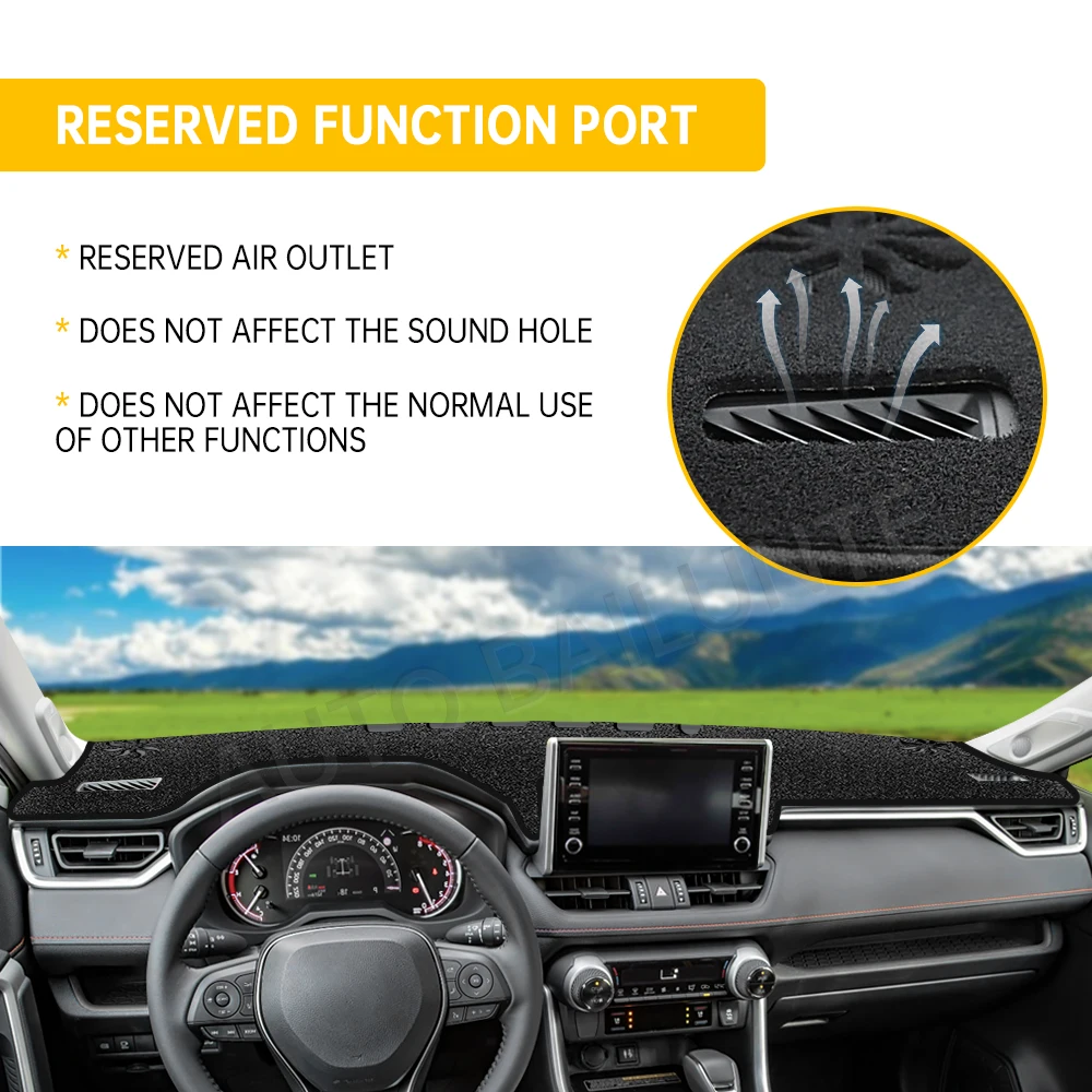 For Toyota Rav 4 Rav4 2019 2020 2021 2022 2023 Car Dashboard Cover Mat Dash Board Sun Shade Anti-UV Pad Sun-proof Accessories