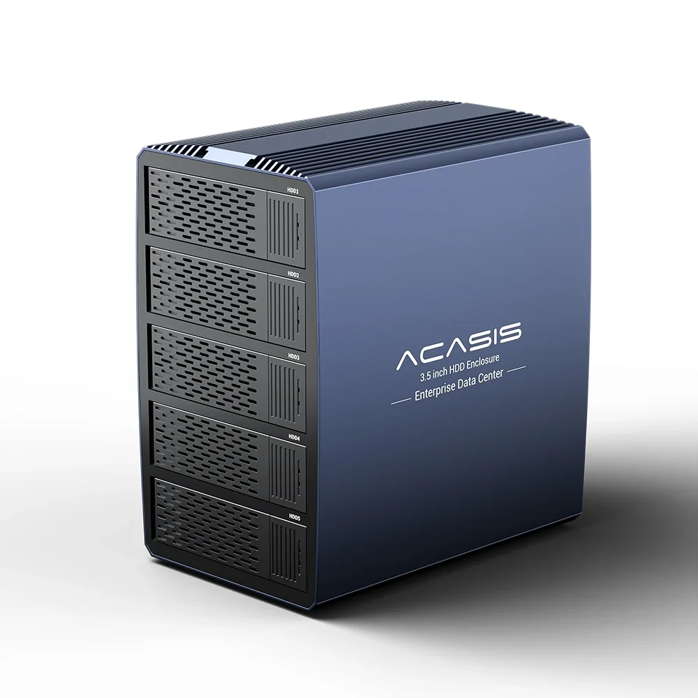 Acasis 5 Bay External Array 2.5/3.5 Inch USB to SATA HDD RAID Case