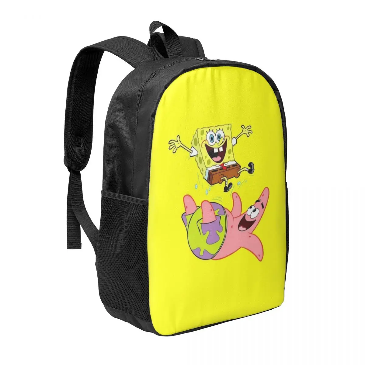 Spongebob 17-Inch Student Backpack - Comfortable and Practical Backpack for Daily Use, School, and Travel