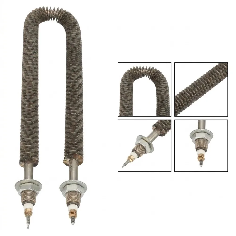 Stainless Steel U-Shaped Finned Heating Component 220V 1KW for Industrial Oven Liners HVAC Air Heaters and Food Dryers