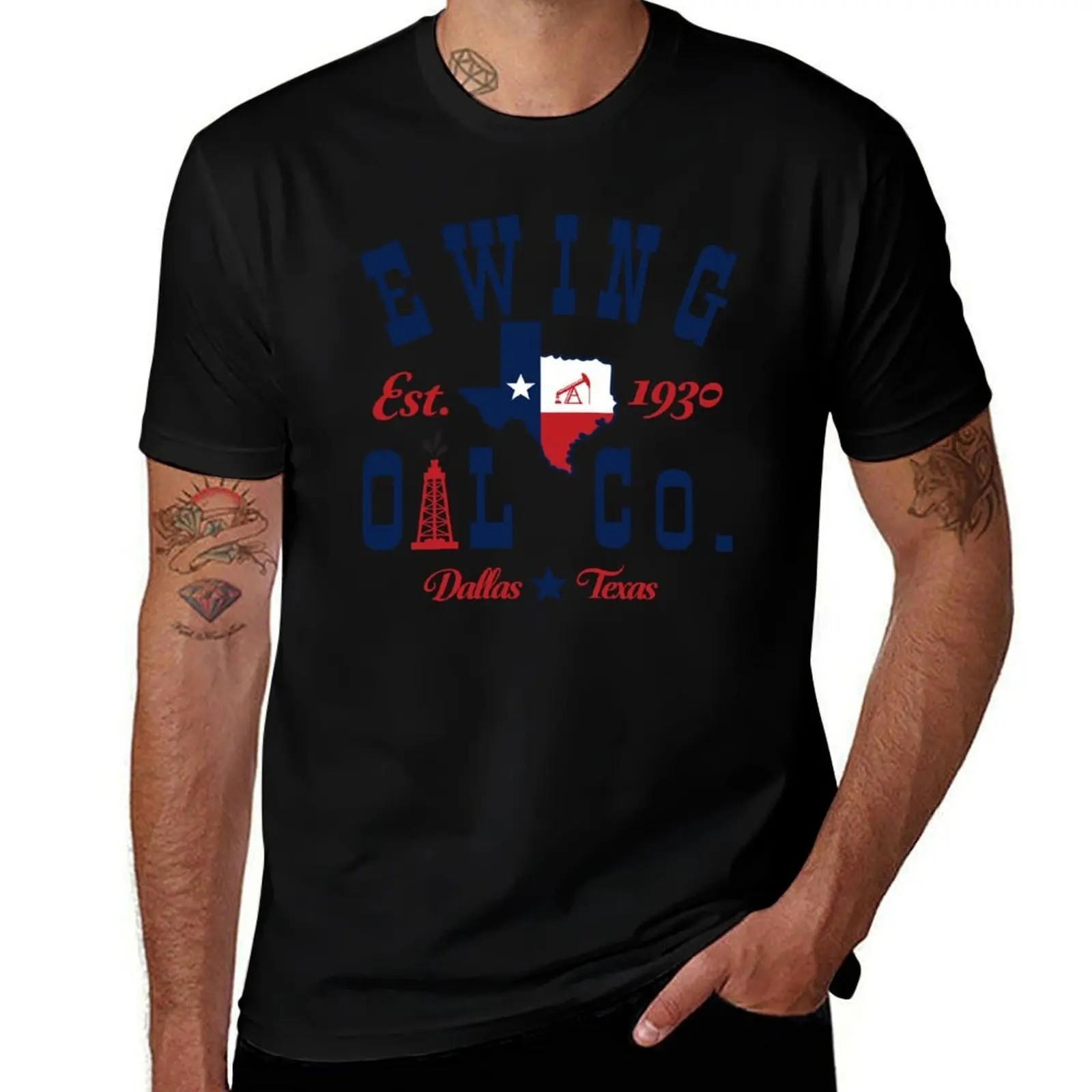 

t prints Ewing tshirt shirts man with funny T-Shirt Company Oil man shirts t