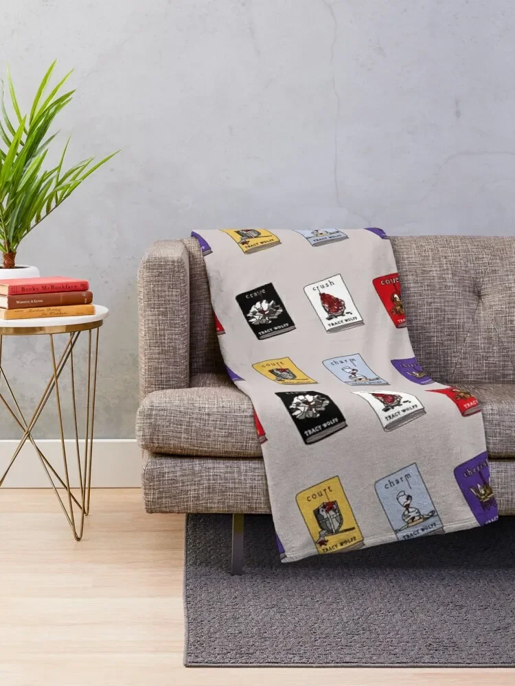 Crave books Throw Blanket For Decorative Sofa Travel Moving Weighted Blankets