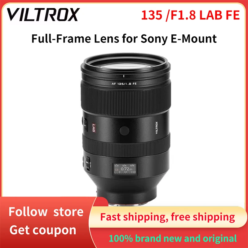 Viltrox 135mm F1.8 LAB Full Frame Aperture Long Focus Telephoto Auto Lens for Sony E-Mount