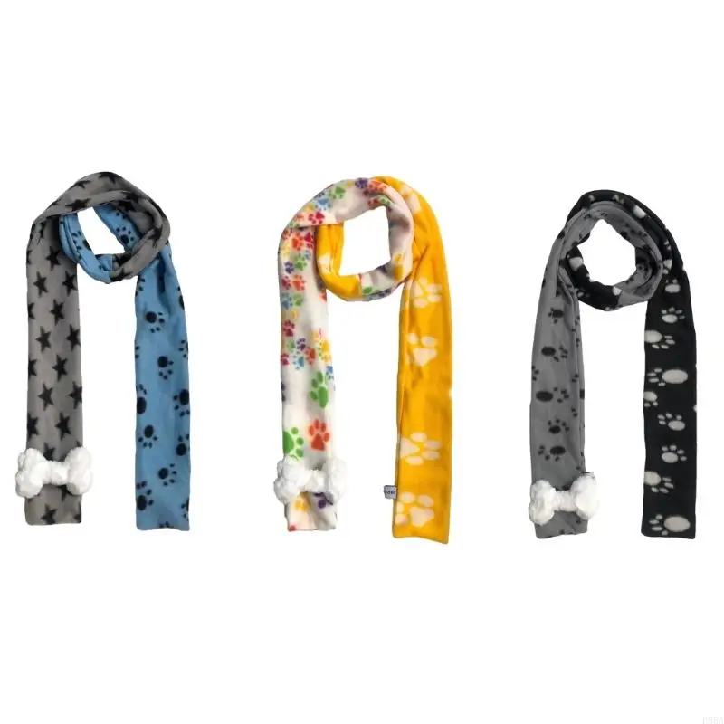 

P88A Dog Paw Print Scarf for Teens Girls Winter Scarf for Students Camping Shopping Subculture Look Taking Photo