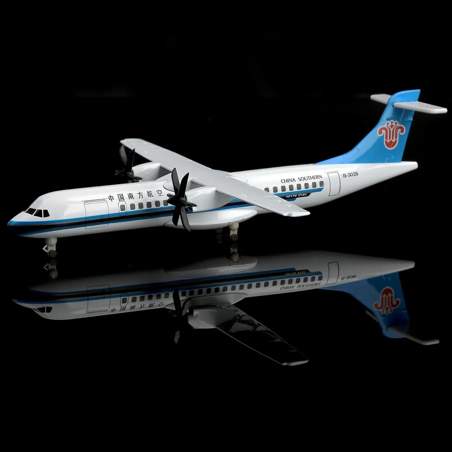 

1/300 Scale China Southern ATR Airplane Model Toy Kit Diecast Metal Model Plane with Stand for Collection and Display or Gift