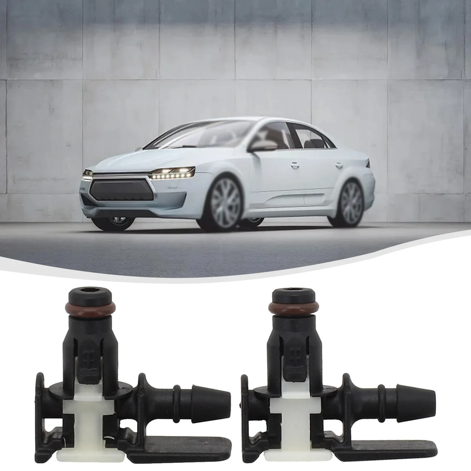 For EcoDiesel 3.0L 2x Fuel Injector Fitting Fuel Injector Return Fitting Auto Parts Replacement As Shown 2x Fitting