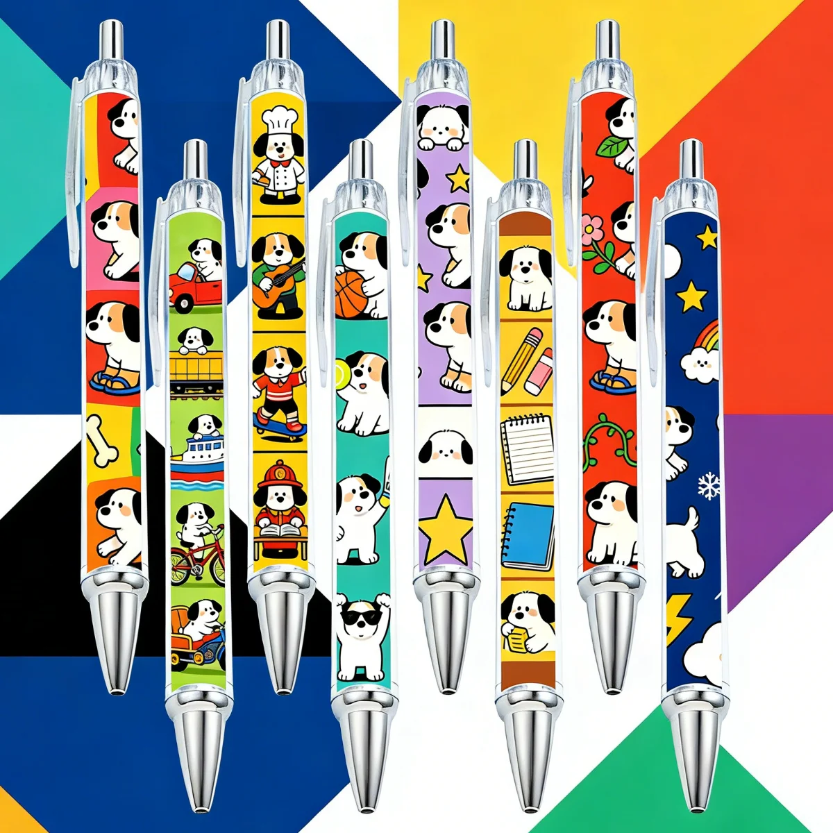 

8 шт./16 шт. шариковых ручек с милым рисунком щенка, подарочные ручки для любителей животных, специальные ручки для офиса и студентов