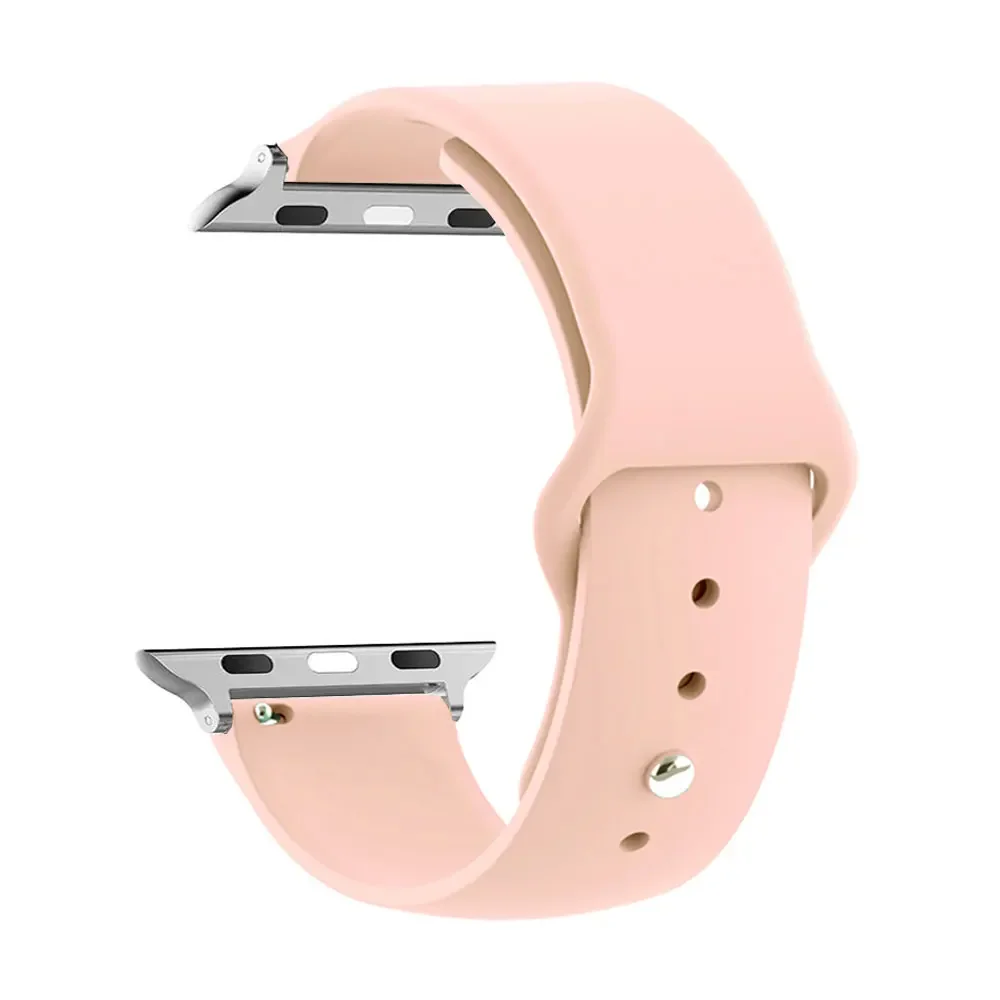 Strap For Apple Watch Bands 44mm 45mm 49mm 41mm 40mm 38mm 42mm Silicone Belt Bracelet iWatch Series Se 9 8 7 6 5 3 Ultra 2 Band