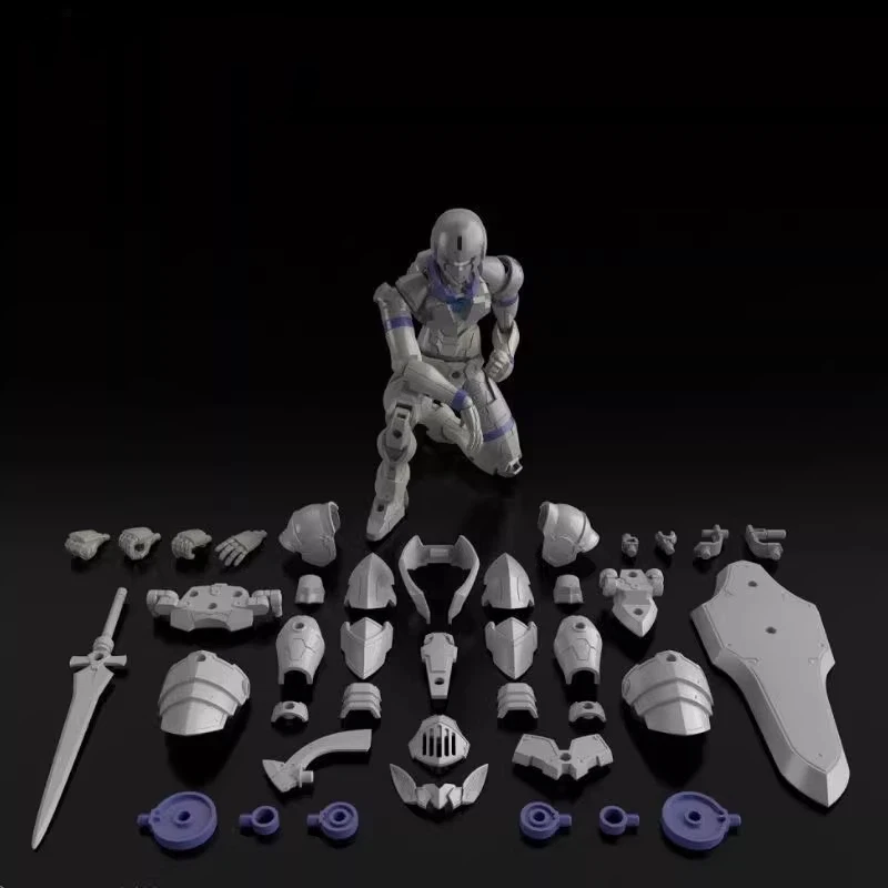 Assembly Model Kit 12cm KO 30 Minutes Fantasy Liber Knight Rosan Knight Snap Fit Dual Form Mecha Toy DIY Action Figure Gift view 5