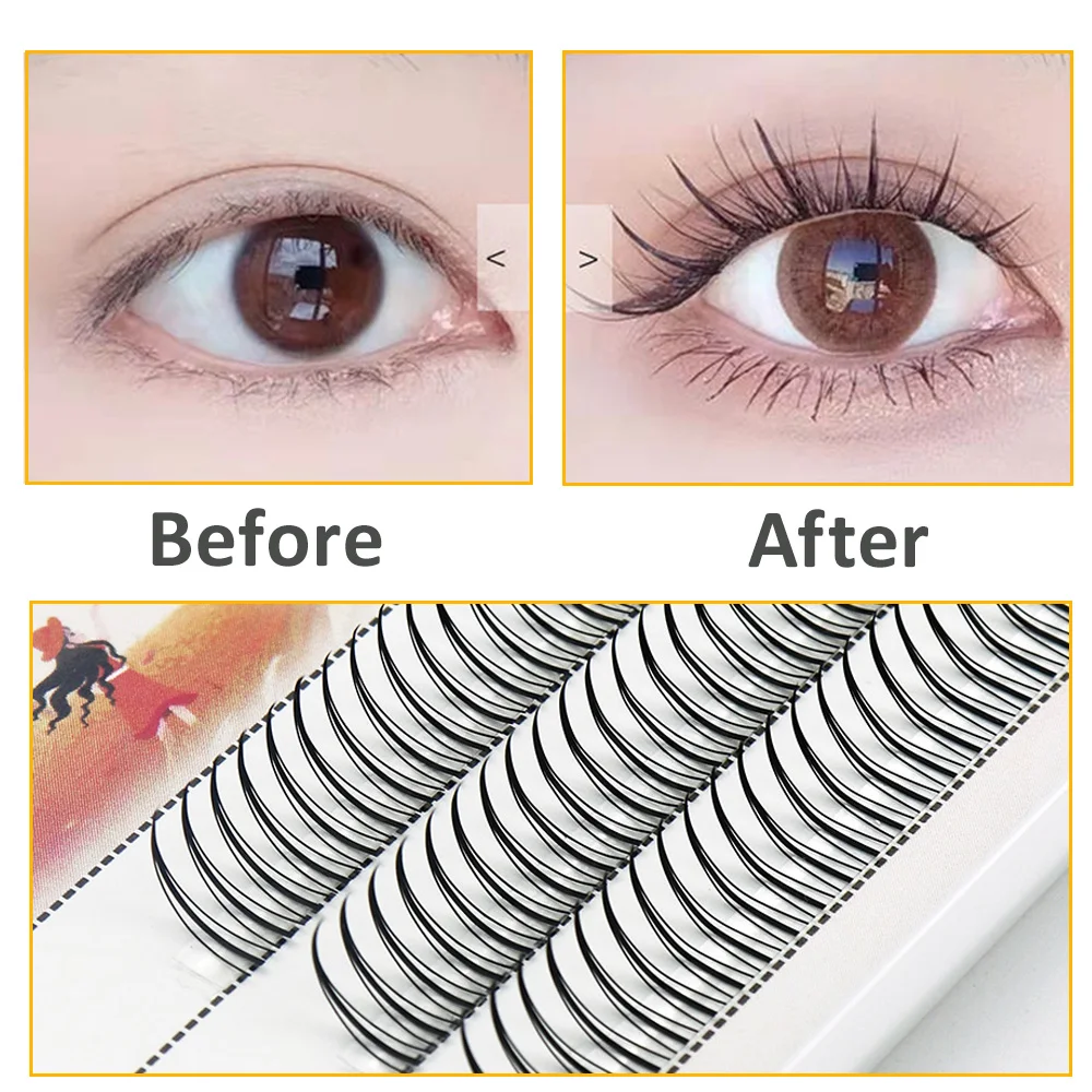 Individual Mink Eyelashes 1 Box/120 Bundles Natural Eyelash extension 3D Russia Individual Eyelash Cluster Makeup Tools Lashes