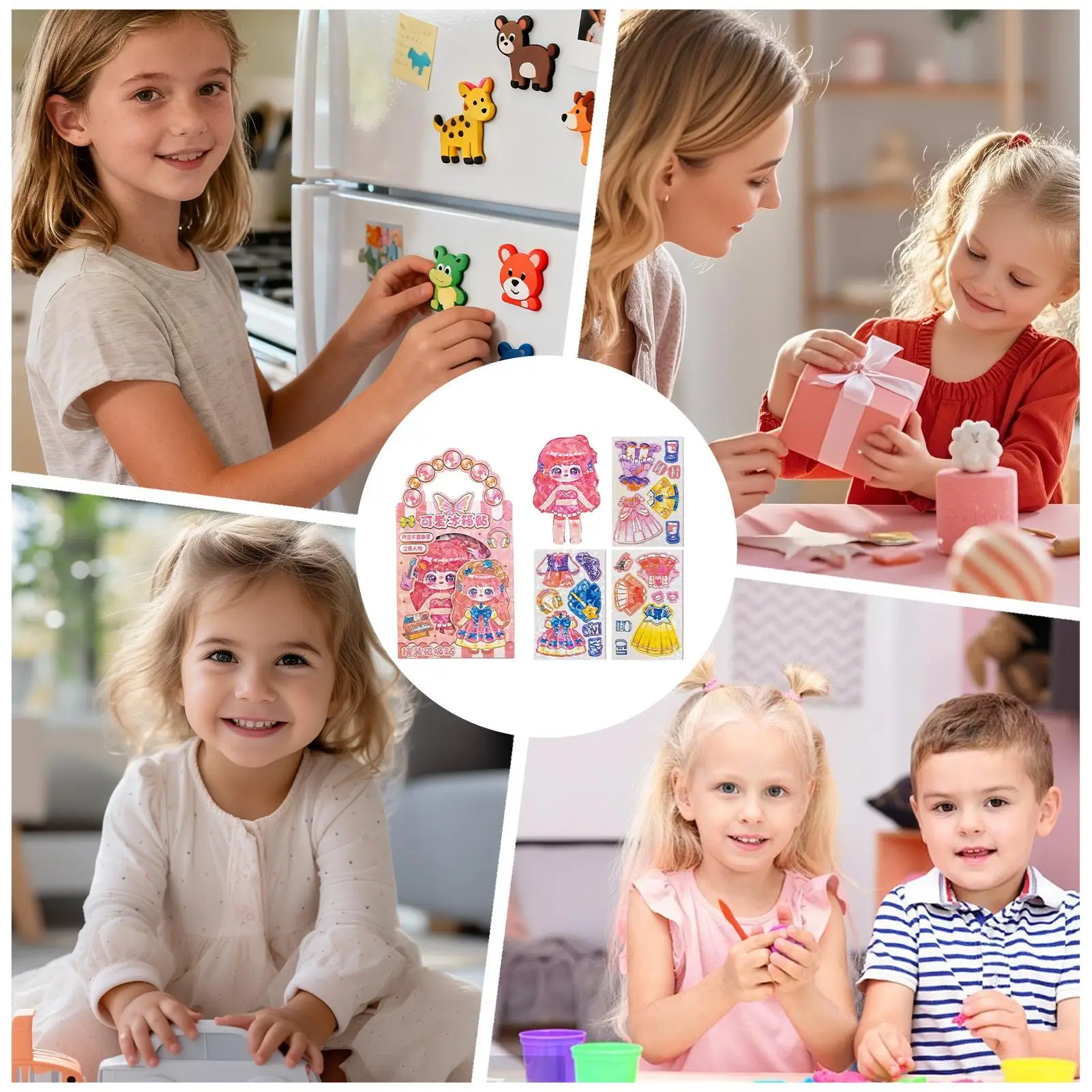 磁気ドレスアップ人形おもちゃ ミックスマッチ衣装 想像力豊かな女の子 磁石ドレスアップ人形おもちゃ ファッション愛好家コレクター子供向け