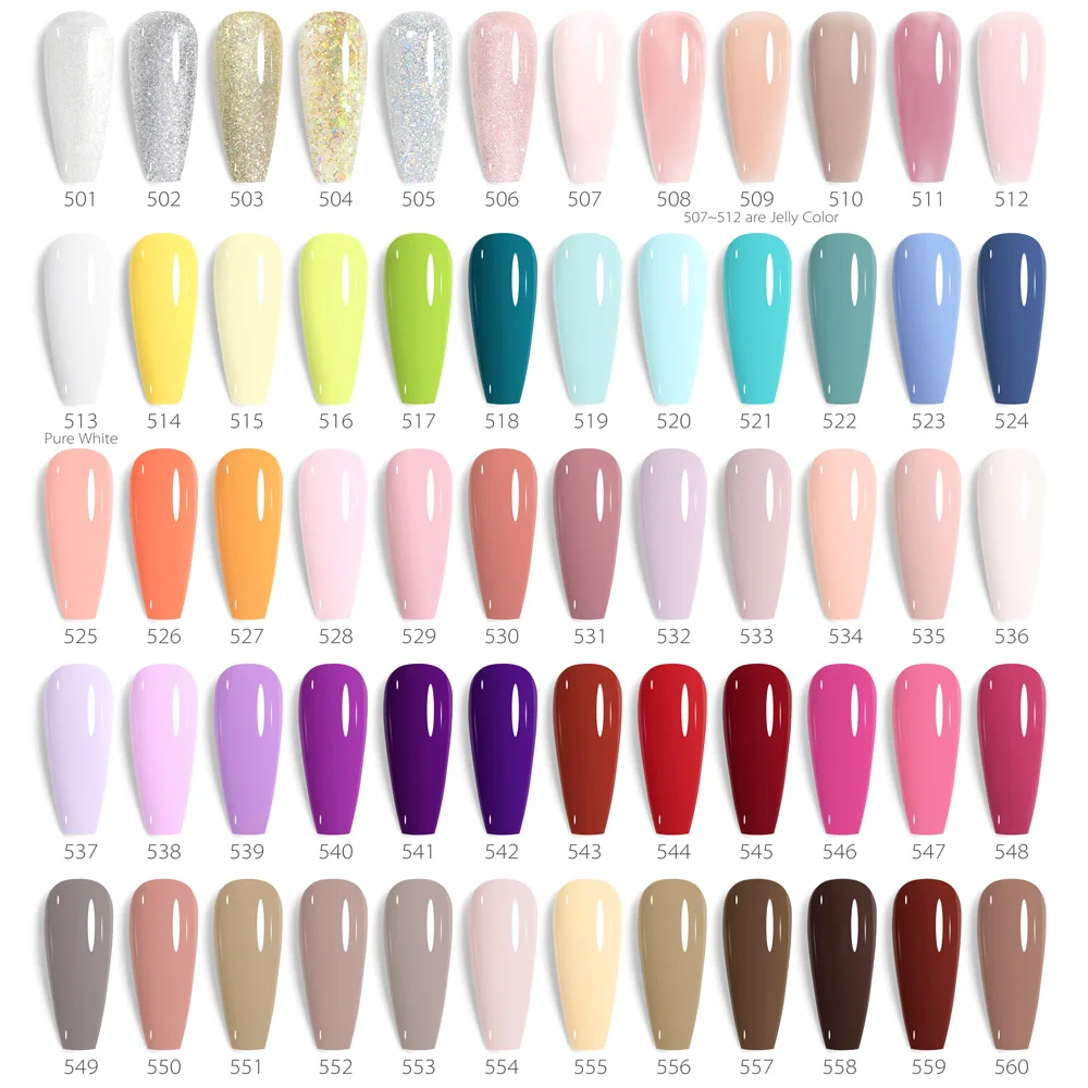 Venalisa HEMA/TPO FREE 7,5 ml Gel-Nagellack für den Sommer, Frühling, French Jelly, nacktes Rosa, Nagelgel, Glitzer, SoakOff, UV-LED, Maniküre, DIY – Detail 5
